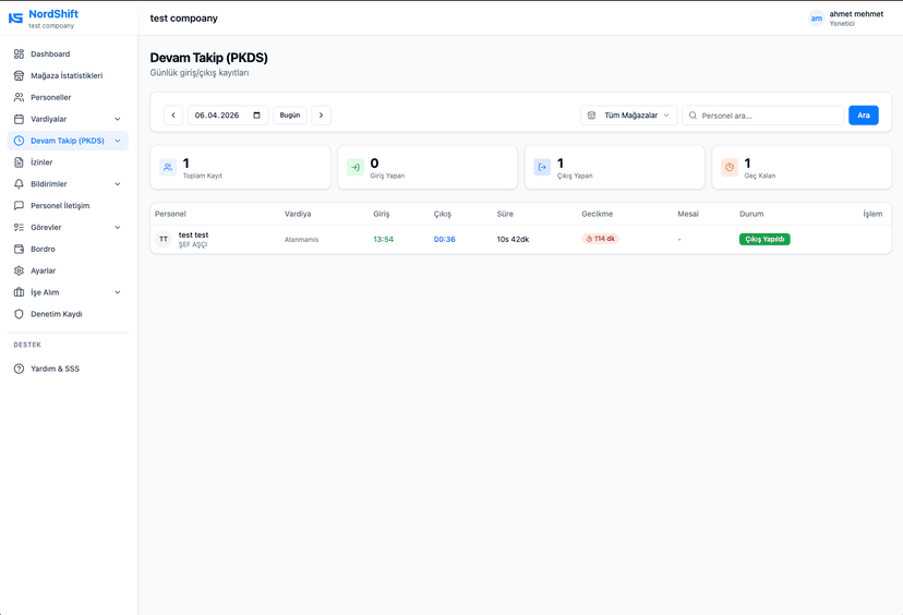 Konum Doğrulama lı Giriş-Çıkış: GPS ve QR Kod ile Mesai Takibi